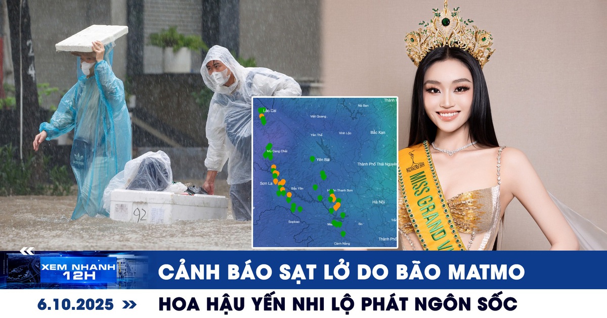 Xem nhanh 12h: Nguy cơ sạt lở do mưa bão Matmo | Hoa hậu Yến Nhi lộ phát ngôn sốc