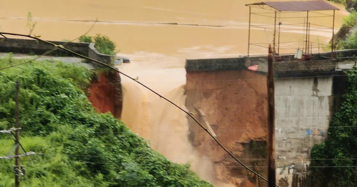 Vỡ đập thủy điện Bắc Kh&ecirc; 1 ở Lạng Sơn