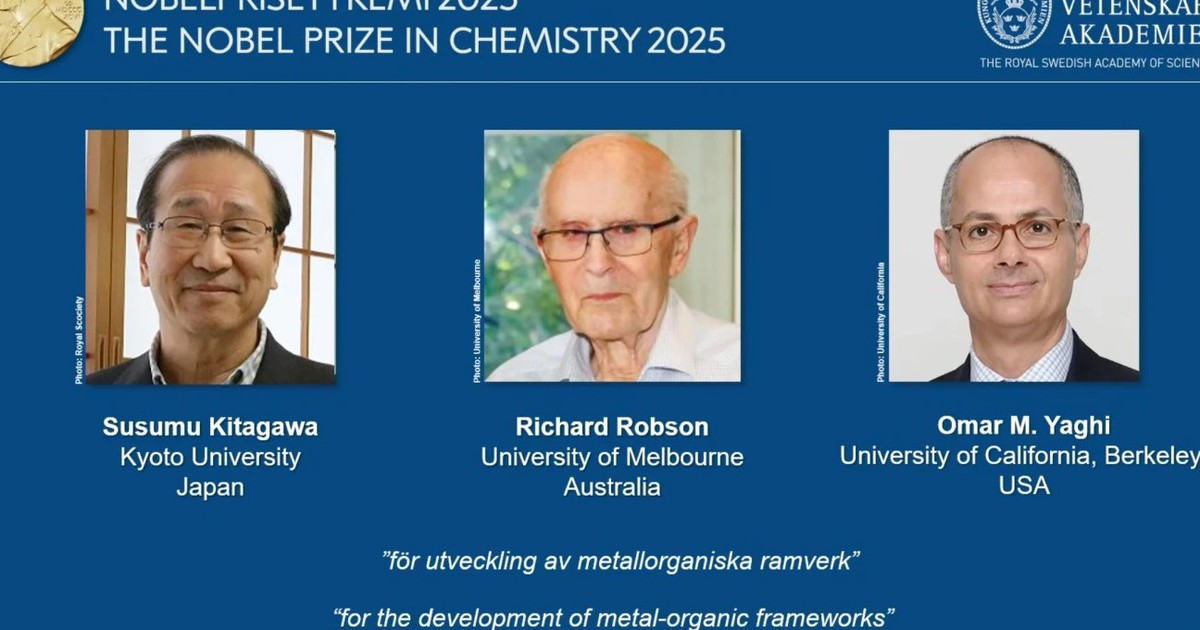 Nobel H&oacute;a học vinh danh cấu tr&uacute;c khung kim loại - hữu cơ