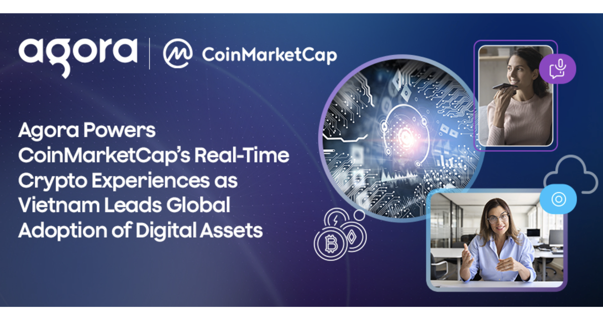 Agora thúc đẩy trải nghiệm tiền mã hóa thời gian thực trên CoinMarketCap