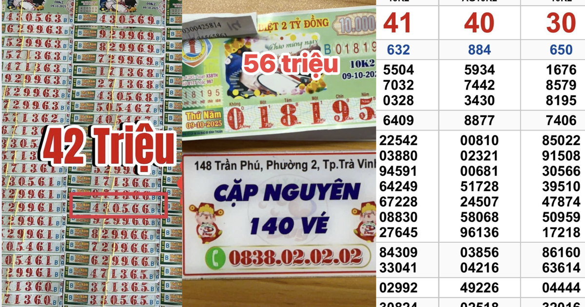 Nhiều người miền T&acirc;y vừa tr&uacute;ng h&agrave;ng loạt v&eacute; xổ số miền Nam ng&agrave;y 9 th&aacute;ng 10