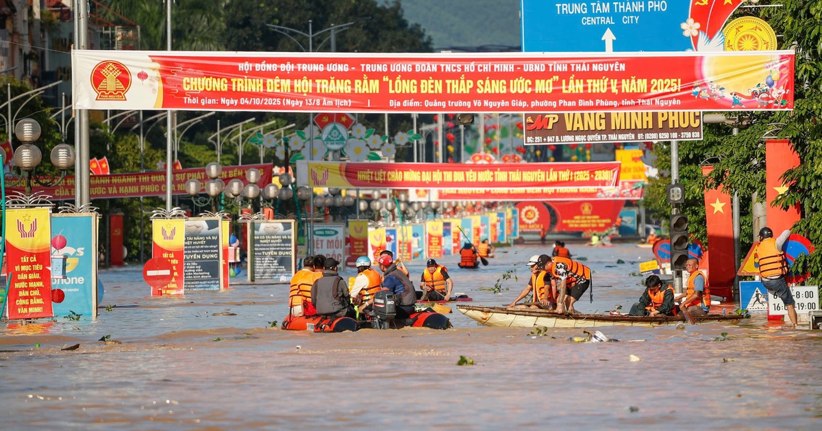 &#039;Th&aacute;i Nguy&ecirc;n ngập lụt khủng khiếp hơn b&atilde;o Yagi&#039;