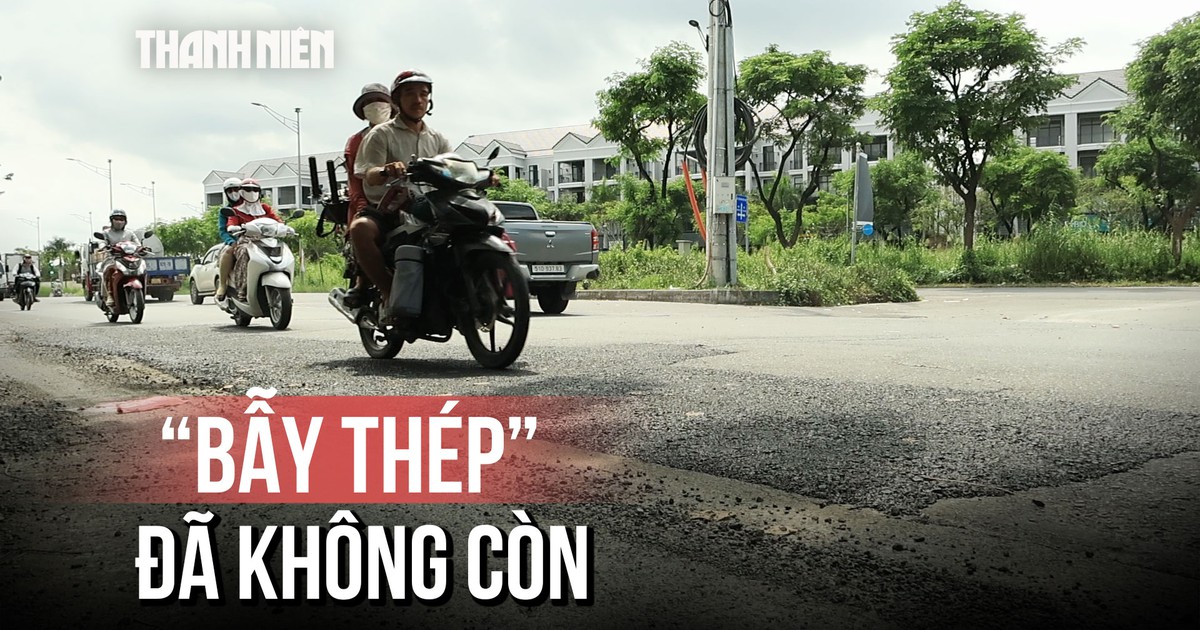 TP.HCM: Bẫy thép trên đường Phạm Hữu Lầu đã được khắc phục