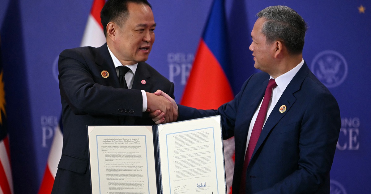 Campuchia ra tuy&ecirc;n bố sau khi Th&aacute;i Lan đ&igrave;nh chỉ thỏa thuận h&ograve;a b&igrave;nh