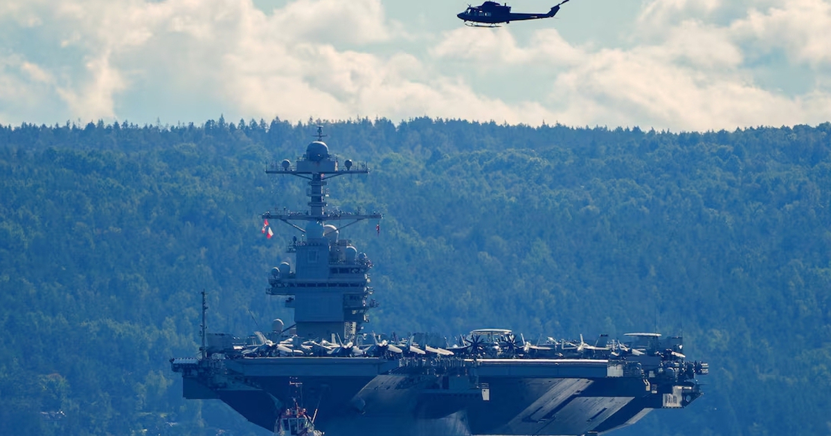 Mỹ điều t&agrave;u s&acirc;n bay lớn nhất thế giới tới Mỹ Latinh, Venezuela chuẩn bị đ&aacute;p trả