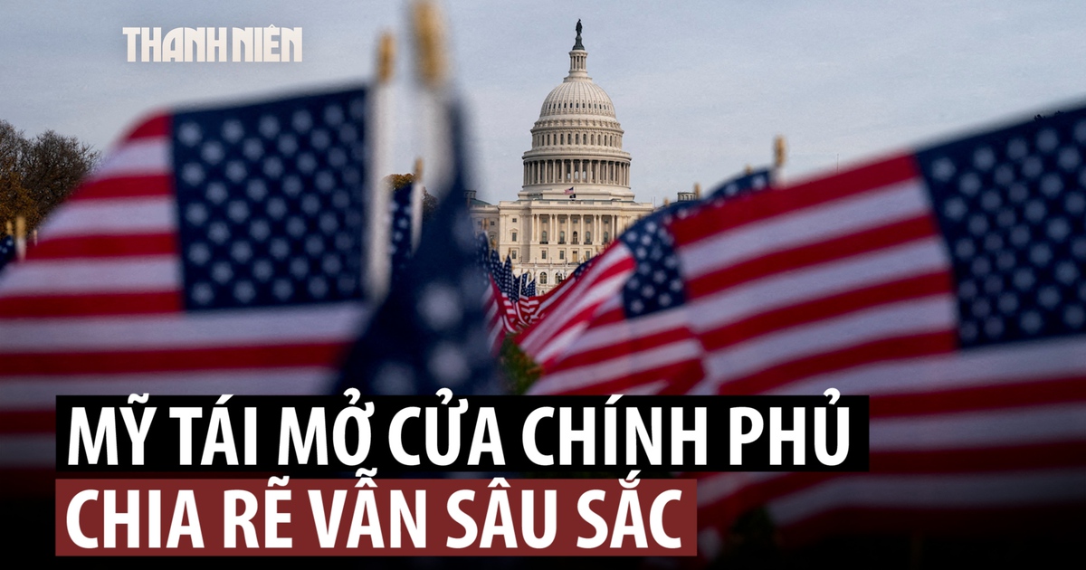 Chính phủ Mỹ mở cửa trở lại, chia rẽ chính trị sâu sắc vẫn còn