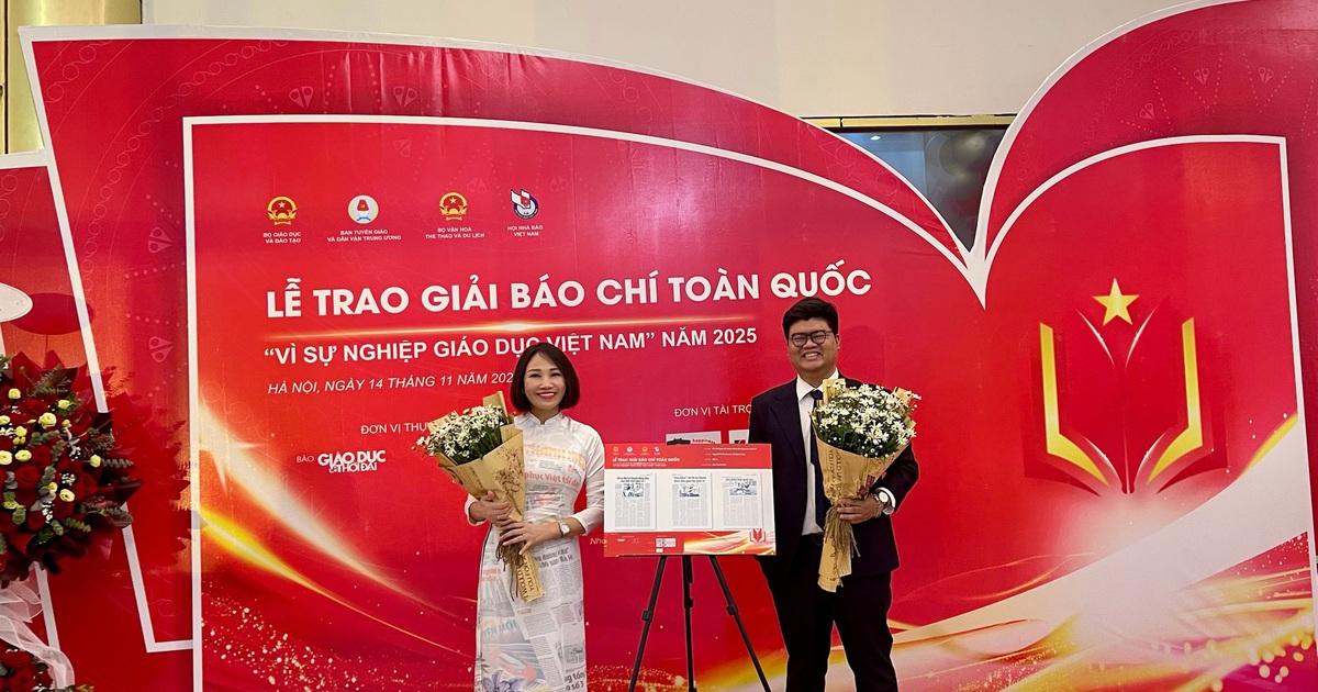 Báo Thanh Niên đoạt giải ba Báo chí toàn quốc Vì sự nghiệp giáo dục Việt Nam