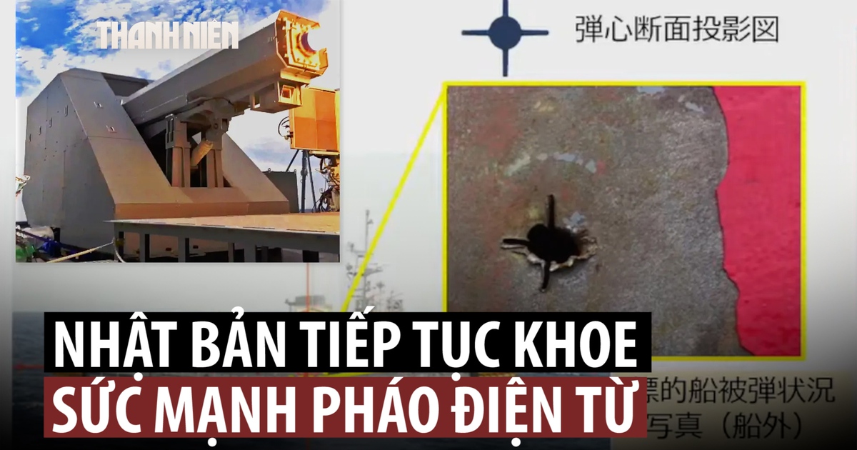 Pháo điện từ Nhật Bản sức mạnh ra sao?