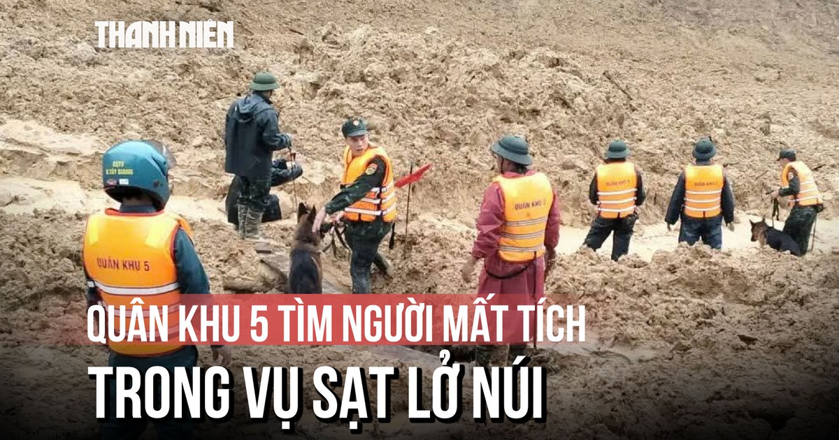 Đà Nẵng: Chạy đua với mưa lớn, tìm kiếm nạn nhân sạt lở