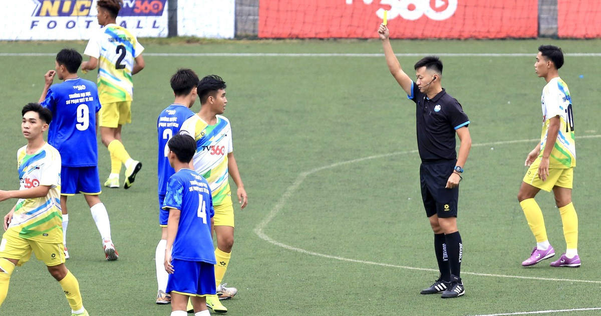 Nhiều trọng tài FIFA và V-League cầm còi, bóng đá sinh viên nâng tầm đẳng cấp