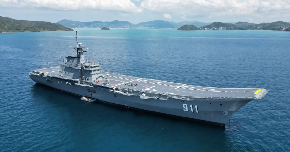 Th&aacute;i Lan đặt t&agrave;u s&acirc;n bay duy nhất trong tư thế sẵn s&agrave;ng chiến đấu
