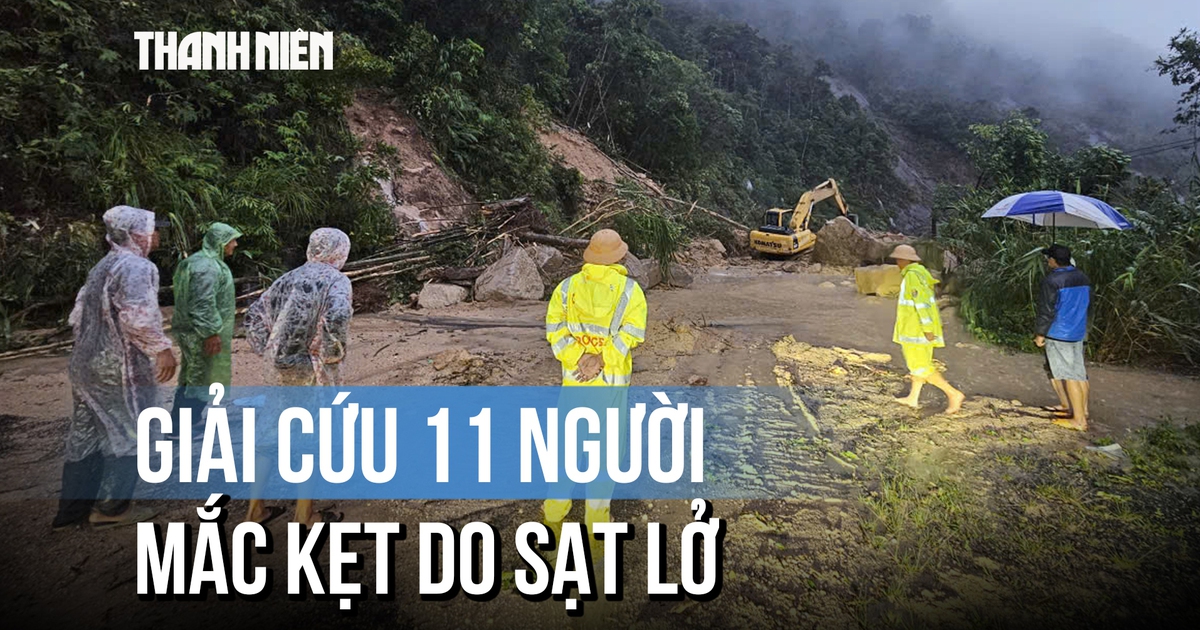 Sạt lở đèo Khánh Lê: Giải cứu 11 người và 6 xe mắc kẹt suốt 2 ngày