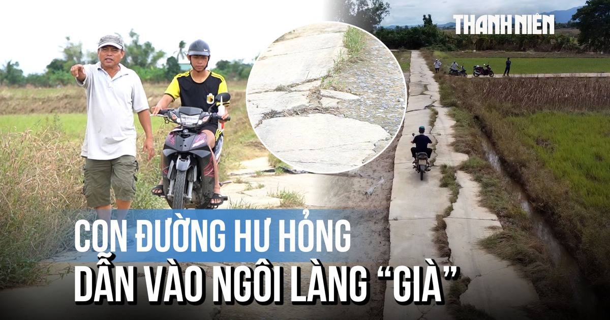Con đường đầy 'thương tích' dẫn vào ngôi làng 'già' ở Đà Nẵng