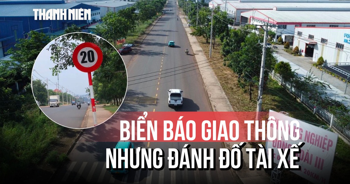Đồng Nai: Biển báo giới hạn tốc độ 20 km/giờ như... 'đánh đố' tài xế?