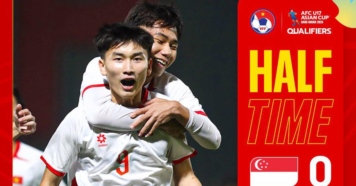 Thắng đậm Singapore, U.17 Việt Nam ra quân ấn tượng tại vòng loại châu Á