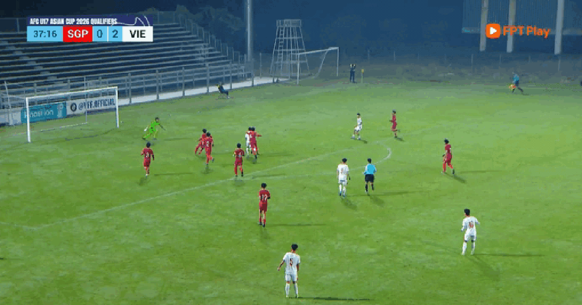 Thắng đậm Singapore, U.17 Việt Nam ra quân ấn tượng tại vòng loại châu Á