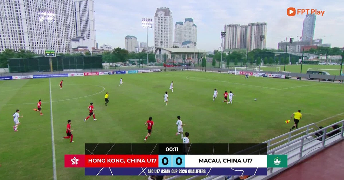 Highlight U.17 Hồng Kông 2-0 U.17 Macau: Ra quân thuận lợi