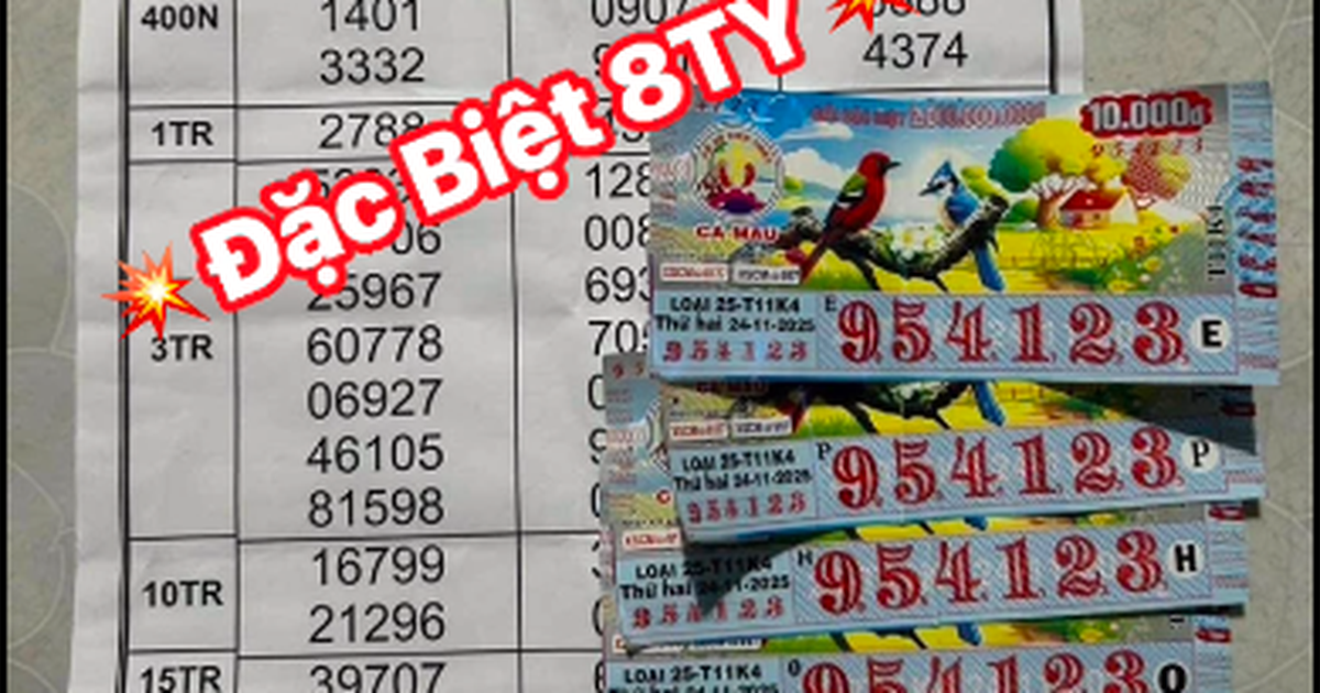 Tr&uacute;ng độc đắc 8 tỉ xổ số miền Nam: Kh&aacute;ch tặng tiền cho đại l&yacute;