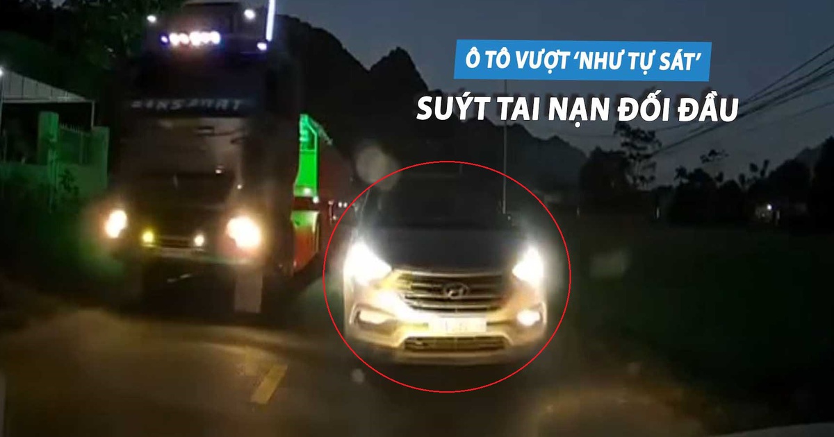 Tài xế lái xe vượt 'như tự sát' bị CSGT phạt 5 triệu, trừ 2 điểm GPLX