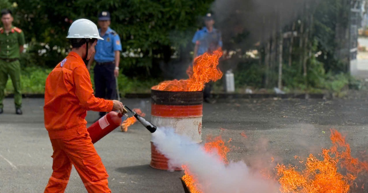 TMP tổ chức khóa huấn luyện phòng cháy chữa cháy và cứu nạn cứu hộ