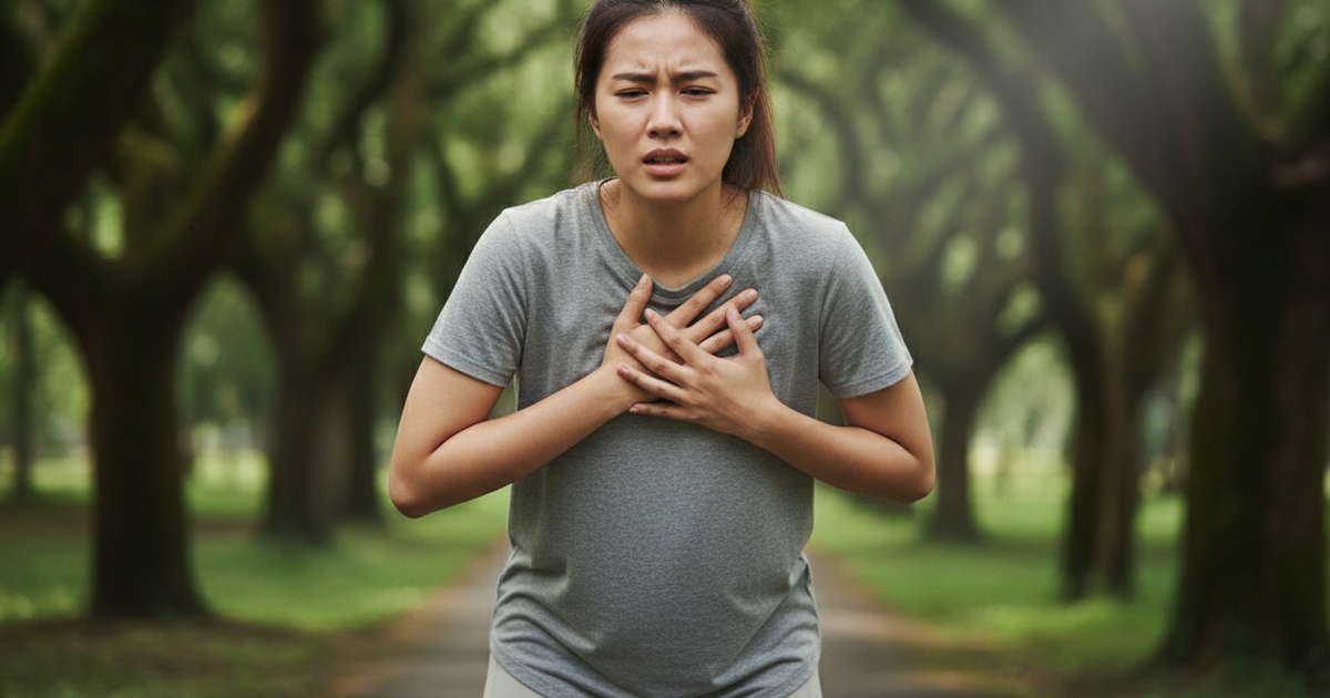 Nguy&ecirc;n nh&acirc;n phổ biến g&acirc;y kh&oacute; thở khi đi bộ