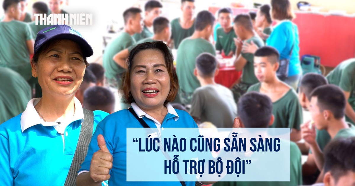 Bữa trưa tiếp sức bộ đội trước bão: 4 giờ sáng đi chợ, nấu ăn xong ra phụ bờ kè