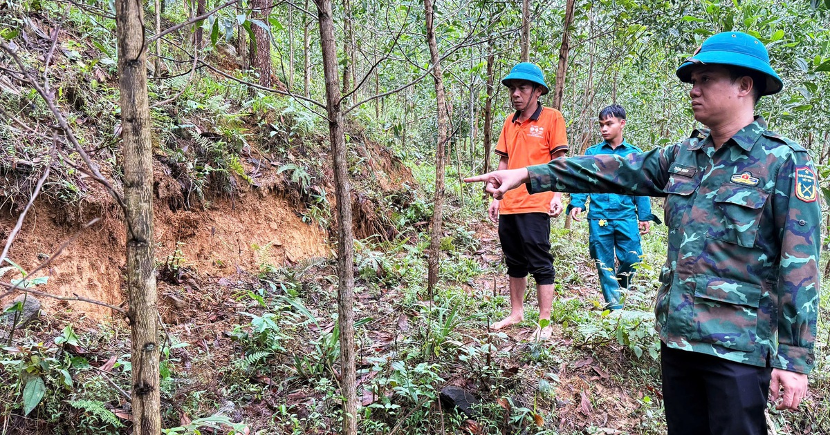 Đà Nẵng: Xuất hiện vết nứt lớn trên đỉnh núi, xã vùng cao ra thông báo khẩn