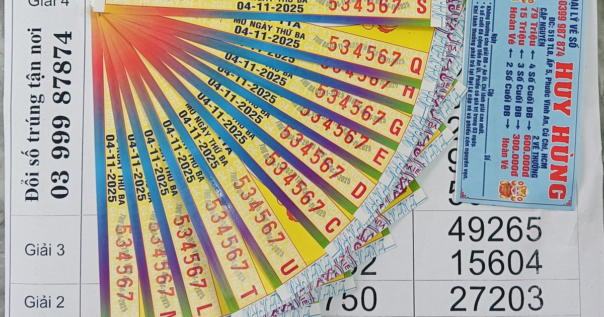 Độc lạ d&atilde;y số 34567 tr&uacute;ng giải 'khủng' xổ số miền Nam: Đại l&yacute; n&oacute;i hiếm gặp