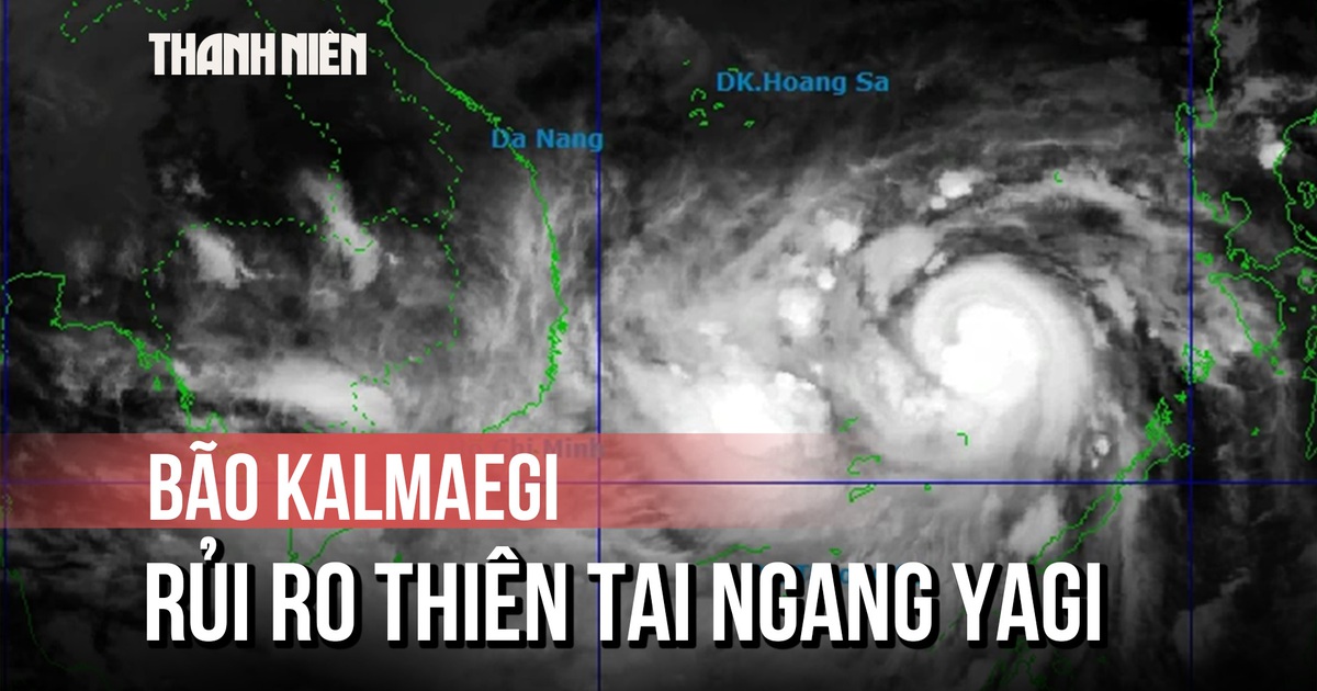 Bão Kalmaegi (bão số 13) sẽ gây gió rất mạnh, cấp rủi ro thiên tai ngang bão Yagi
