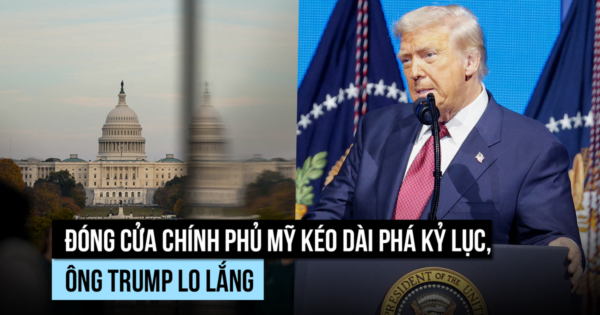 Đóng cửa chính phủ Mỹ kéo dài phá kỷ lục, ông Trump lo lắng