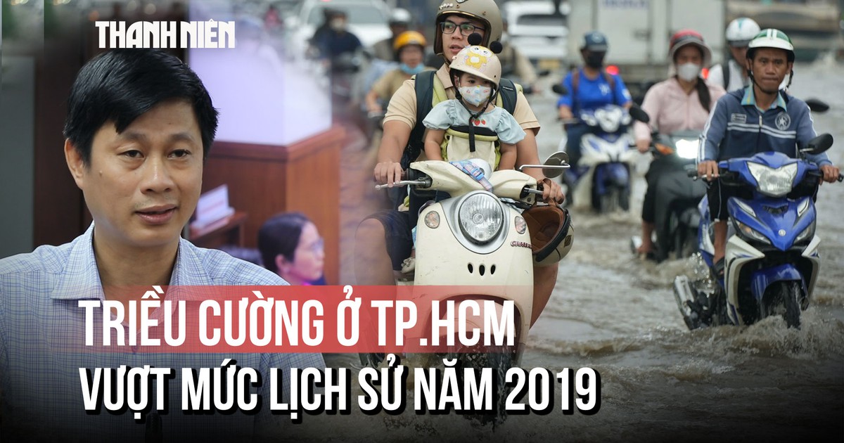 Triều cường ở TP.HCM lập đỉnh mới, vượt mức lịch sử năm 2019