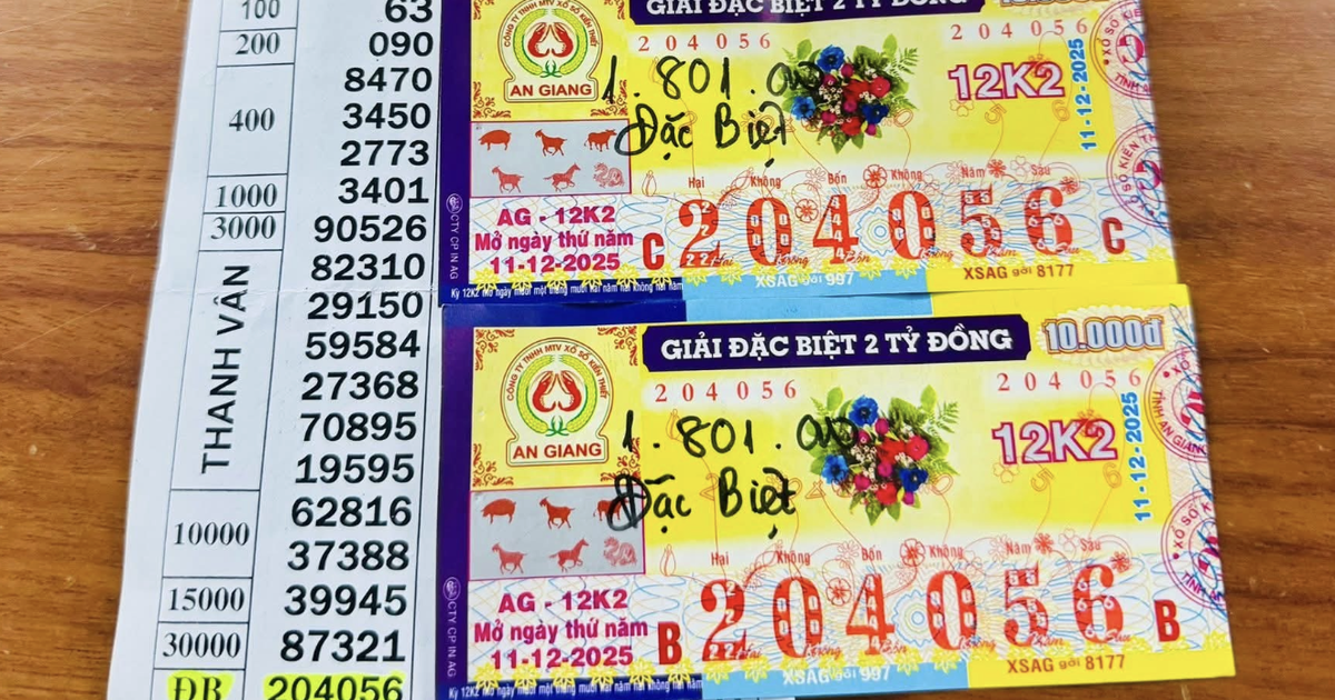 Xổ số miền Nam: Nhiều người Đồng Th&aacute;p th&agrave;nh 'tỉ ph&uacute;' nhờ một d&atilde;y số may mắn