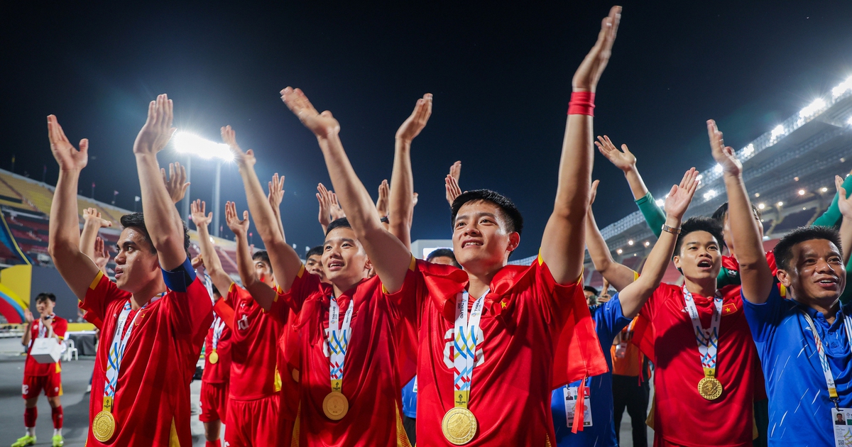 Quá đã hình ảnh U.22 Việt Nam quật ngã Thái Lan ngay tại Rajamangala, giành HCV SEA Games 33