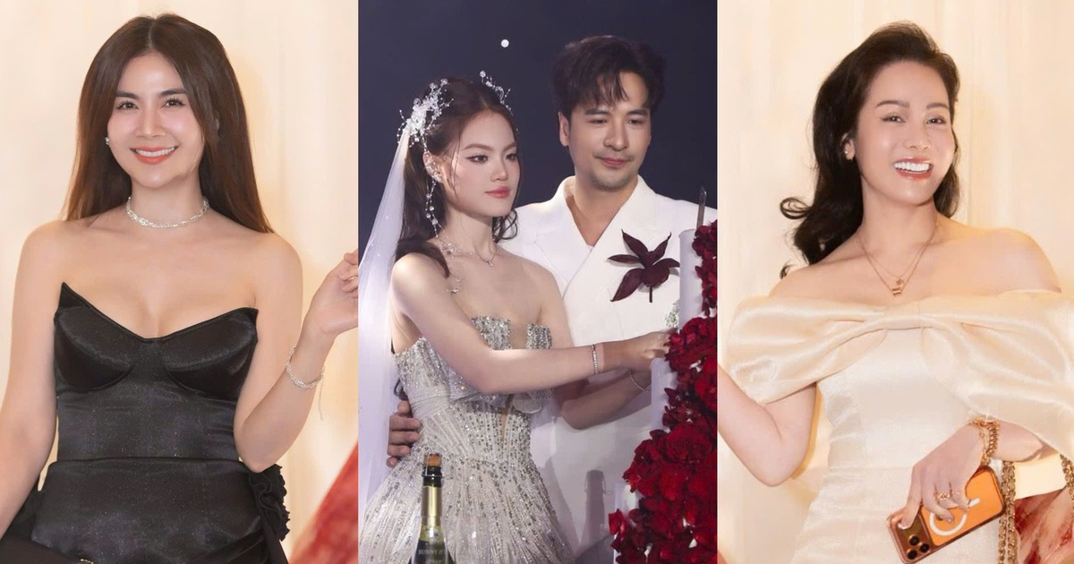 Kha Ly, Nhật Kim Anh đến mừng Đoàn Minh Tài cưới vợ kém 16 tuổi