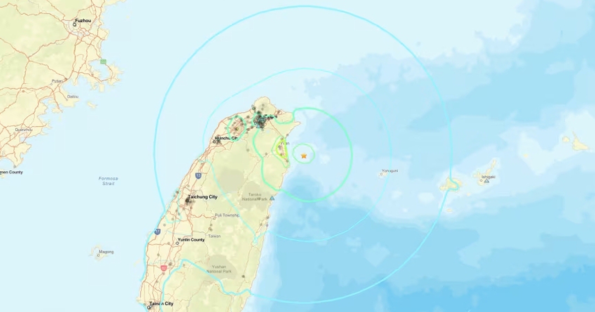 Động đất 7 độ Richter rung chuyển Đ&agrave;i Loan