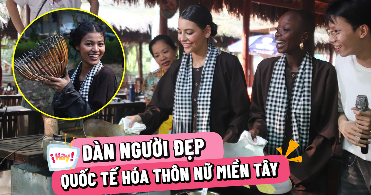 Thí sinh Miss Charm lội mương bắt cá, đổ bánh xèo như con gái miền Tây