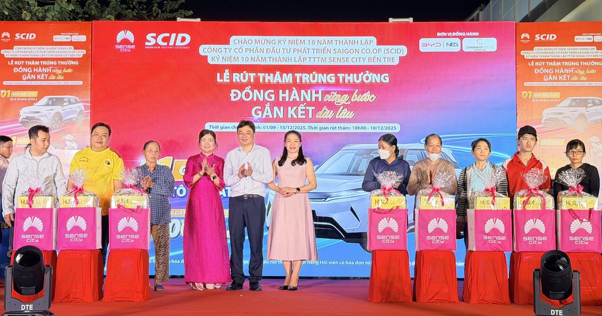 Trung tâm thương mại Sense City Bến Tre tri ân khách hàng dịp 10 năm thành lập