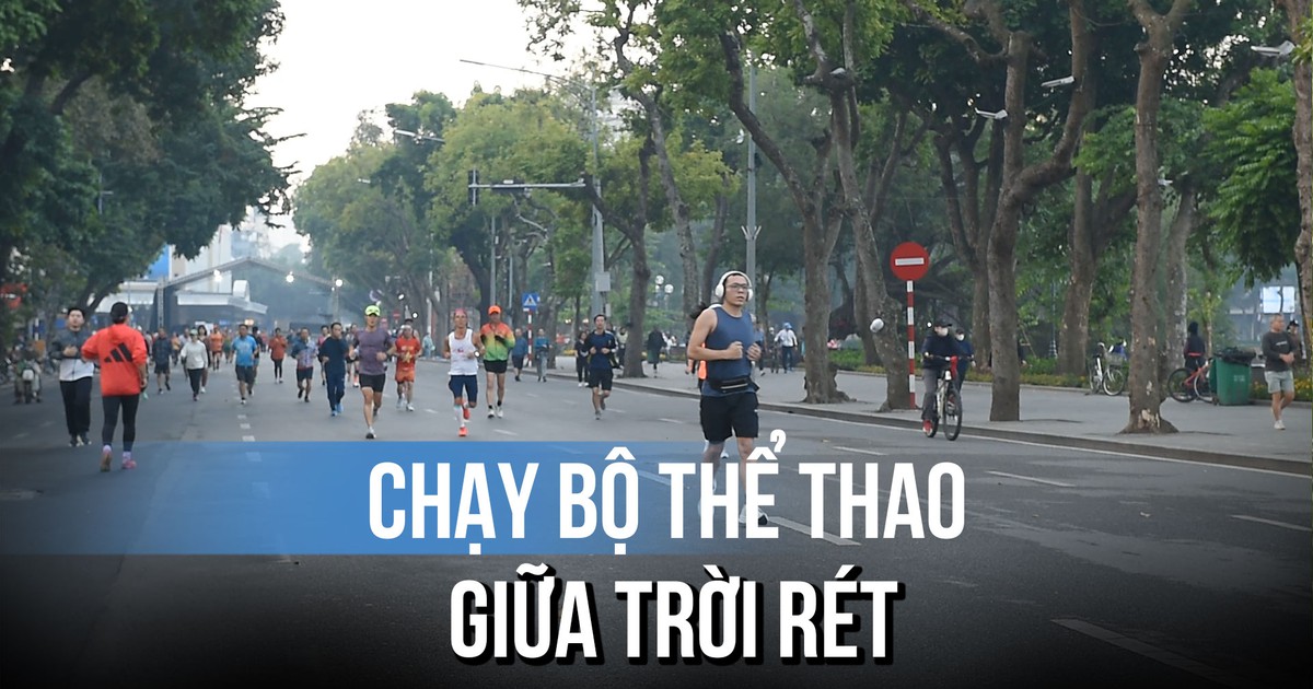 Bất chấp giá rét, người Hà Nội vẫn xỏ giày chạy bộ