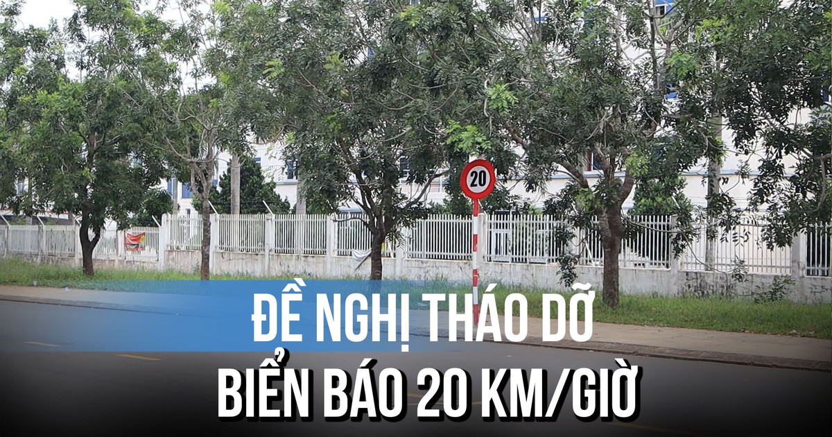 Đề nghị tháo dỡ toàn bộ biển báo 20 km/giờ gây tranh cãi ở Đồng Nai
