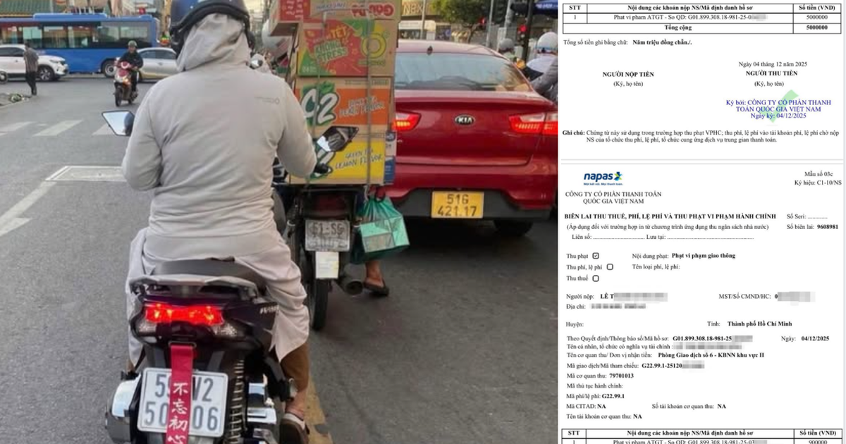 CSGT TP.HCM xử phạt 2 phụ nữ d&aacute;n 'b&ugrave;a' che biển số xe