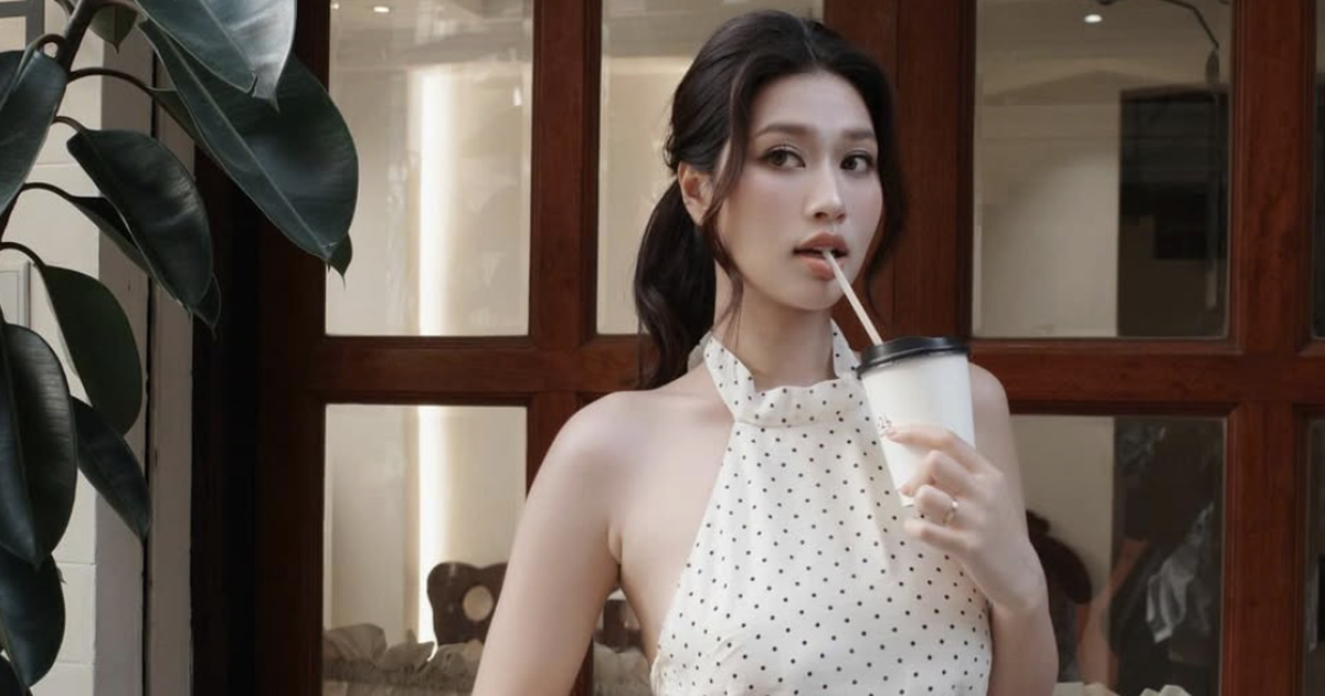 Họa tiết chấm bi trở lại mang theo vẻ đẹp dịu dàng