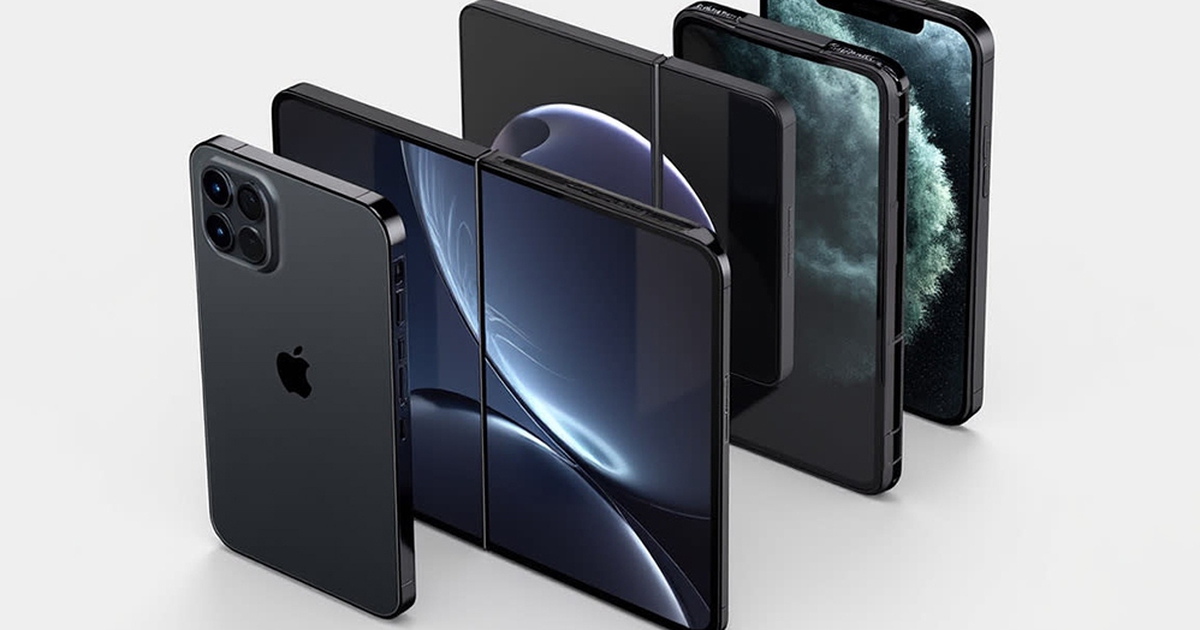 Hình ảnh iPhone gập sắp ra mắt của Apple?