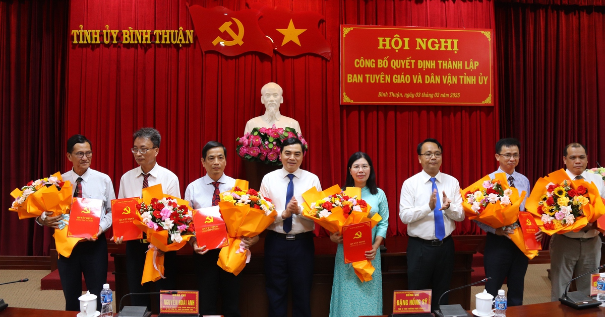 Ông Võ Thanh Bình làm Trưởng ban Tuyên giáo và Dân vận Tỉnh ủy Bình Thuận