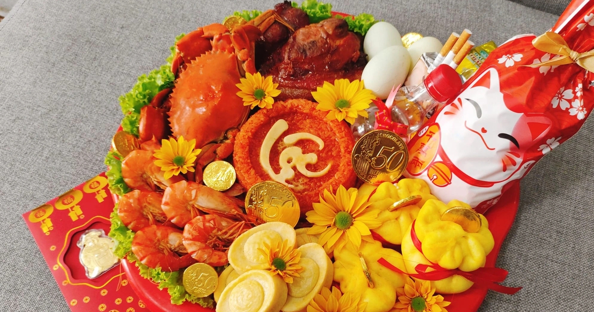 Mâm cúng Thần Tài ngày mùng 10 đẹp mắt được chia sẻ