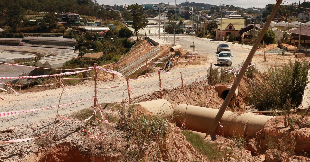 Sau hơn 3 năm vẫn chưa thể hoàn thành 7,4 km đường vành đai TP.Đà Lạt