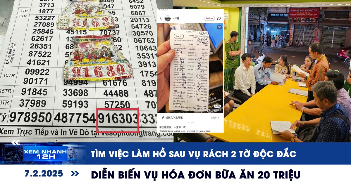Xem nhanh 12h: Tìm việc làm hồ sau vụ rách 2 tờ độc đắc