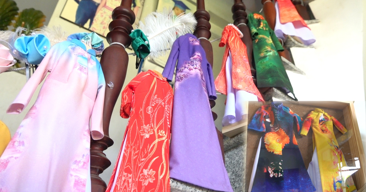 Bộ sưu tập áo dài mini độc đáo của người phụ nữ miền Tây