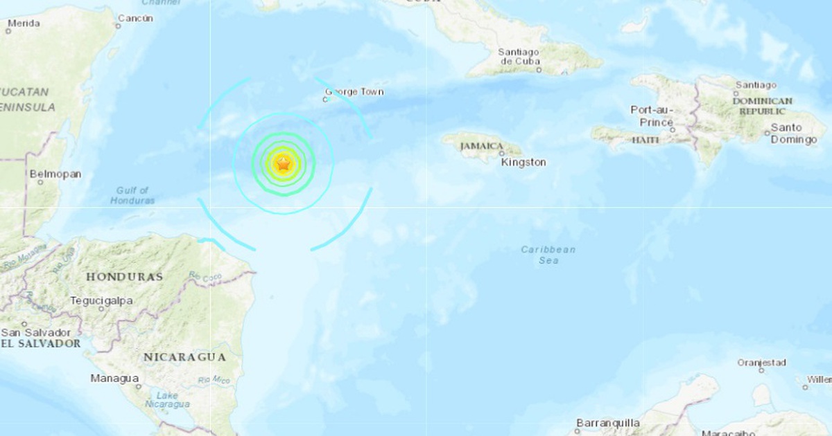 Động đất 7,6 độ Richter tại Caribe, cảnh b&aacute;o s&oacute;ng thần