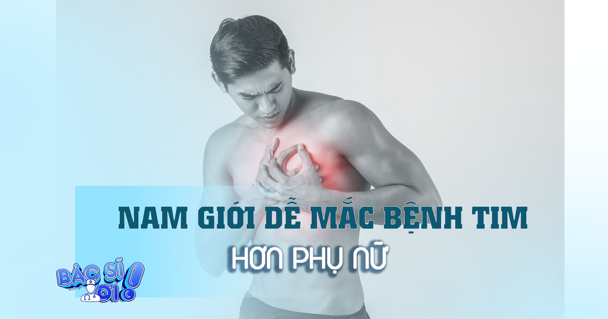Lý do nam giới dễ mắc bệnh tim hơn phụ nữ
