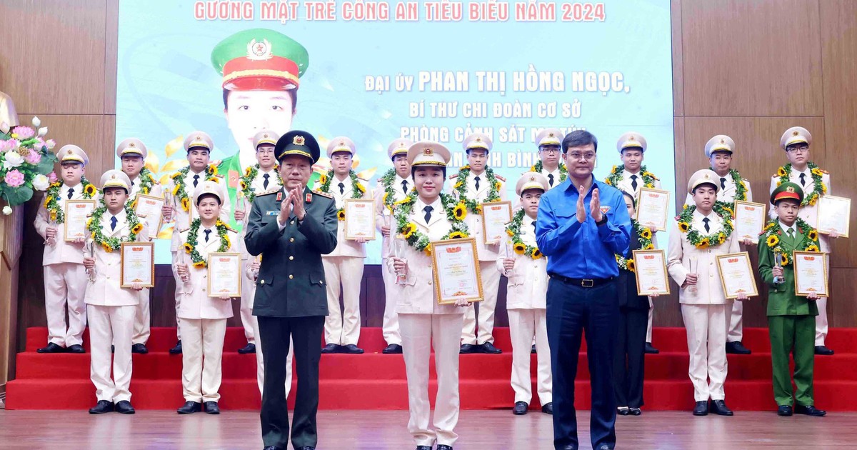 Tuyên dương 20 Gương mặt trẻ Công an tiêu biểu năm 2024